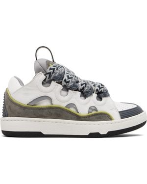 Lanvin Curb Leather Snekaers - Black