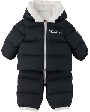 Moncler ベビー｜ネイビー Xola ジャンプスーツ - ブラック
