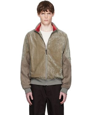 Toga Virilis Velvet Track Jacket - Black