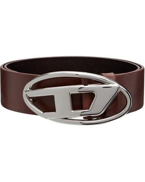 DIESEL 3.9Cm Leather Belt - Brown