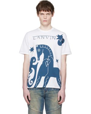 Lanvin Lunar Year Print T-Shirt - Blue