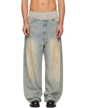 we11done Layered Jeans - Blue