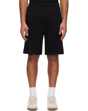 Aape By A Bathing Ape Short De Survêtement Noir À Logos Aapenow Et Moonface