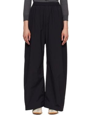 MM6 by Maison Margiela Wide Leg Trousers - Black