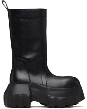 Rick Owens Temple Pull On Mega Tractor Boots - Black