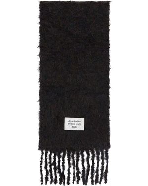 Acne Studios Mohair & Wool Scarf - Black
