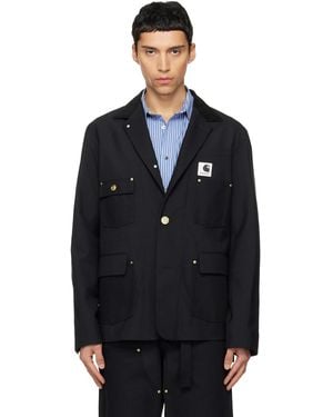 Sacai Carhartt Wip Edition Suiting & Duck Blazer - Blue