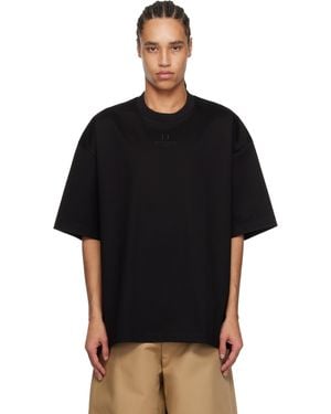 WOOYOUNGMI Cotton Overfit T-Shirt - Black