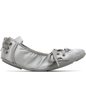 Acne Studios Lace-Up Satin Trainers - Black