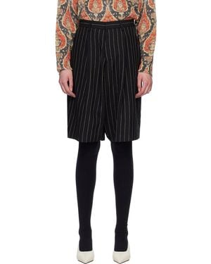 R13 Jumbo Tailored Shorts - Black