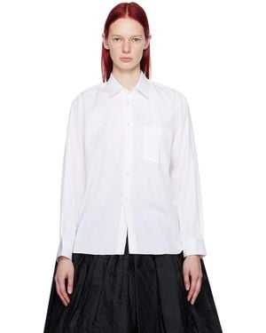 Comme des Garçons Spread Collar Shirt - White