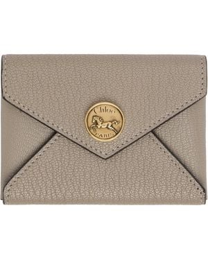 Chloé Envelope Card Holder - Metallic