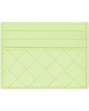 Bottega Veneta ーン イントレチャート カードケース - グリーン