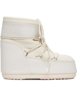 Moon Boot Off- Icon Low Rubber Boots - White