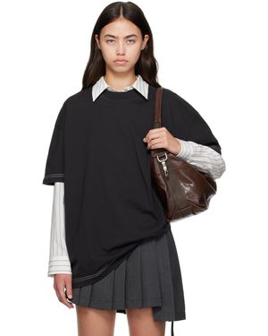 Acne Studios ブラック ロゴ Tシャツ