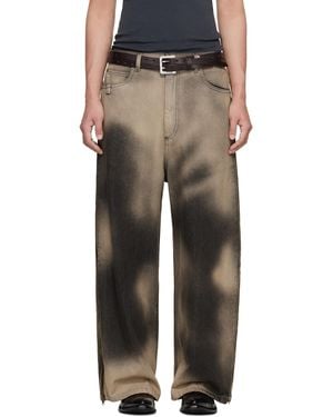 Lu'u Dan Side Zip Jeans - Black