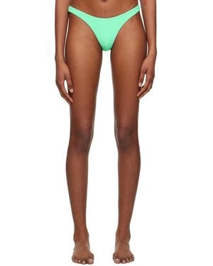 T By Alexander Wang Green Jacquard Bikini Bottom - Multicolour