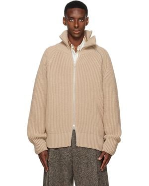 Dries Van Noten Zip Jumper - Natural