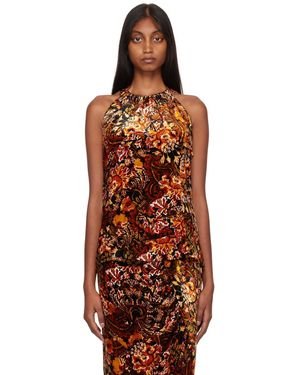 Dries Van Noten プリント トップス - オレンジ