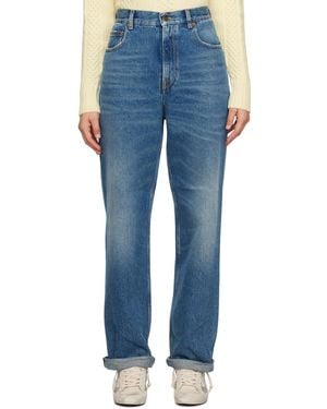 Golden Goose En Goose ブルー ワイドレッグジーンズ