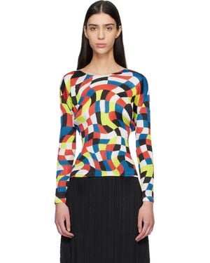 Pleats Please Issey Miyake Dancing Square Top - Black