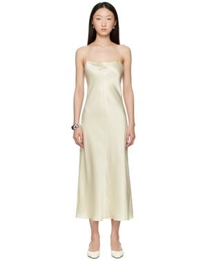 Meta Campania Collective Off- Alma Fluid Silk Midi Dress - Black