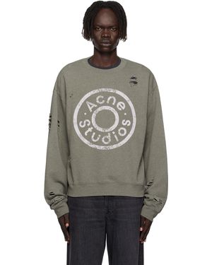 Acne Studios Printed Logo Sweatshirt - Black