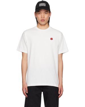 KENZO ホワイト Paris Boke Flower Tシャツ