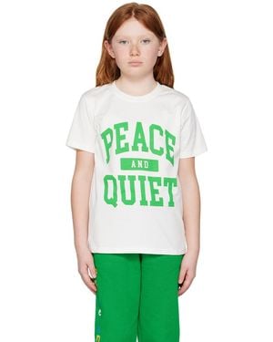Museum of Peace & Quiet キッズ｜Ssense限定 ホワイト Tシャツ - グリーン