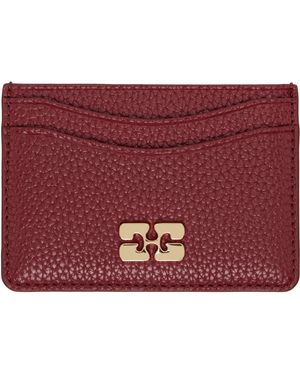 Ganni Bou Card Holder - Red