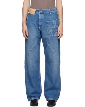 JW Anderson Twisted Workwear Jeans - Blue