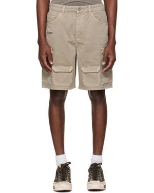 Represent Loaded Cargo Shorts - Natural