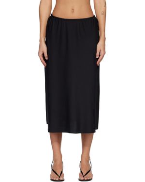 Lisa Yang Jupe Midi Noire En Soie