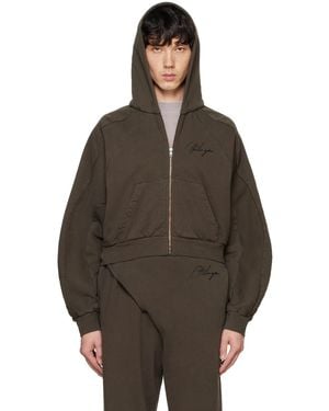 OTTOLINGER ブラウン Multiline ジップフーディ