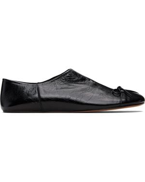 Abra Babouch Ballerina Flats - Black