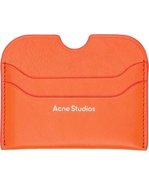 Acne Studios Logo Stamp Card Holder - Orange