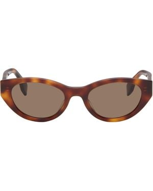 Fendi Lettering Sunglasses - Brown