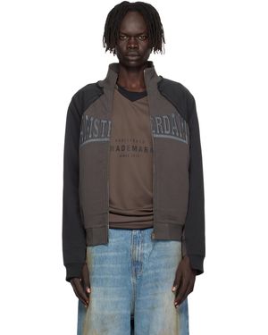 Vetements 'Amsterdam' Patched Zip Sweatshirt - Black