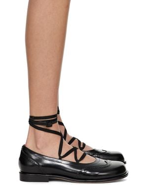 ShuShu/Tong Lace-Up Flat Brogues - Brown