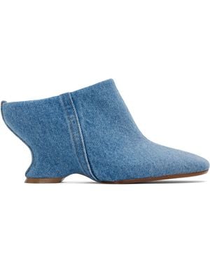 Dries Van Noten Denim Mules - Blue