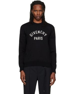 Givenchy Paris' Pearl Embroidery Sweater - Black