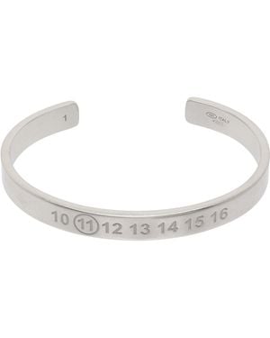 Maison Margiela Number Reference Cuff Bracelet - Black