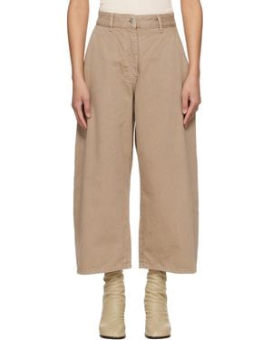 Studio Nicholson Taupe Chalco Denim Jeans - Natural