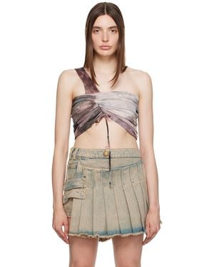 Balmain Asymmetric Tank Top - Multicolour