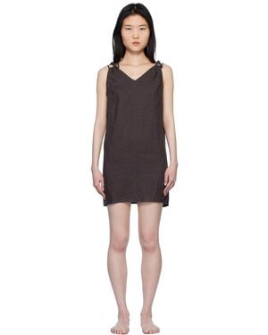 Deiji Studios Looped Minidress - Black