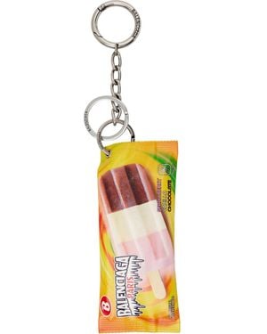 Balenciaga Snack Pouch Keychain - White