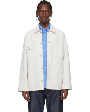 A.P.C. Off- Loose-Fit Overshirt - White