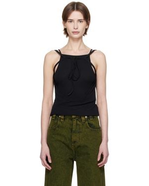 Eckhaus Latta Flip Tank Top - Black
