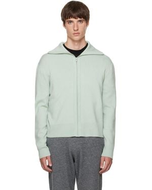 Entire studios Knit Zip Up Cardigan - Green