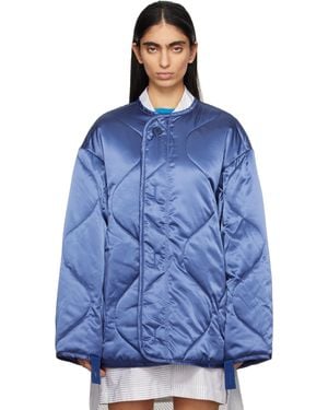 JW Anderson Oversized Quilted Jacket - Blue